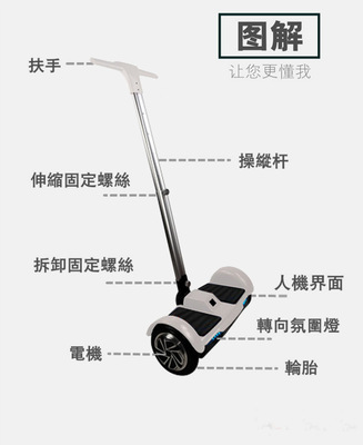 智能出行新選擇 直銷F1扶桿雙輪平衡車全解析